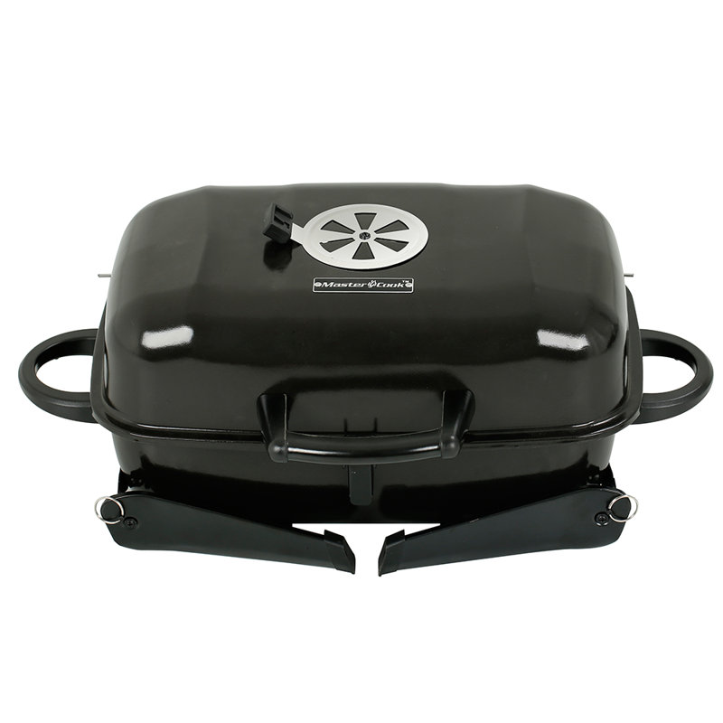 Mastercook 18"" Portable Charcoal Grill with Smoker Wayfair